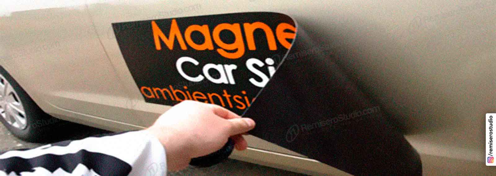 Láminas magnéticas e imanes para coches