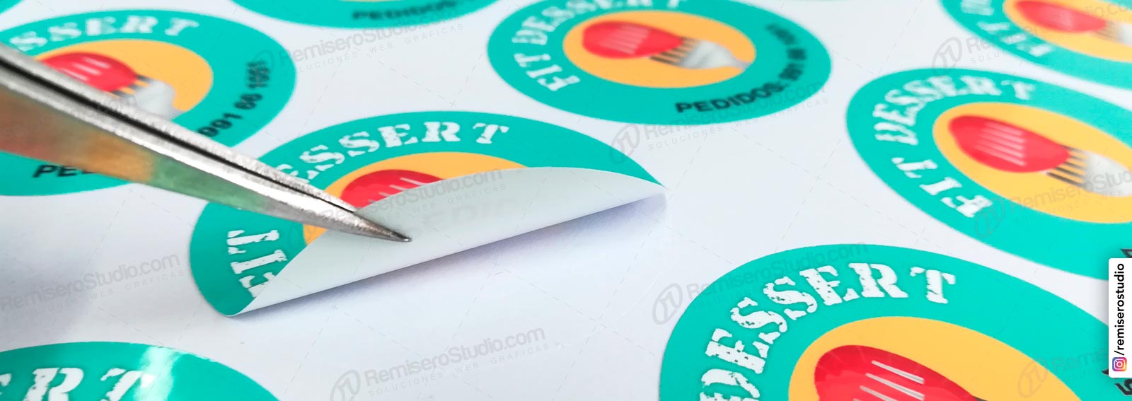 Imprime pegatinas personalizadas de forma rápida y sencilla